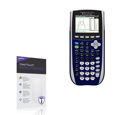 BoxWave Screen Protector Compatible with Texas Instruments TI-84 Plus C Silver Edition - ClearTouch ImpactShield (2-Pack), Impenetrable Screen Protector Flexible Film