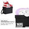 [2Pack] Gedicht for Apple Airpods 2nd Generation Case Cover, Cute Cartoon Shoe Box Soft Silicone Protective Cases for AirPods 1&2 Case with Keychain for Women Men, Red+Purple view 2