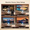 Electric FocusMagcubic Mini Projector 4K Support, Portable Projector with WiFi 6 and Bluetooth 5.4, Smart Proyector, 5W Soundbase Speaker, 180Rotation for Home Theater view 2