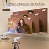 Electric FocusMagcubic Mini Projector 4K Support, Portable Projector with WiFi 6 and Bluetooth 5.4, Smart Proyector, 5W Soundbase Speaker, 180Rotation for Home Theater view 4