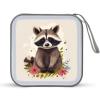 SLKFJEWT Raccoon Portable CD Case Holder,DVD Wallet Holder 40 Capacity CD Cases Storage DVD Book Binder for Car Home Travel view 1