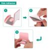 AKEIE Headphone Stand, 4 Pcs ABS Headset Holder Adhesive Headset Holder Hook Mount Earphone Hanger Hook Under Desk for PC Accessories Gaming Controller Head Set Cables,Pink view 4