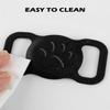 Dynmeow AirTag Dog Collar Holder, M, Black & Soft Cotton Pet Collar Bundle, S, 3/4" Wide, Yellow view 2