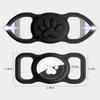 Dynmeow AirTag Dog Collar Holder, M, Black & Soft Cotton Pet Collar Bundle, S, 3/4" Wide, Yellow view 3