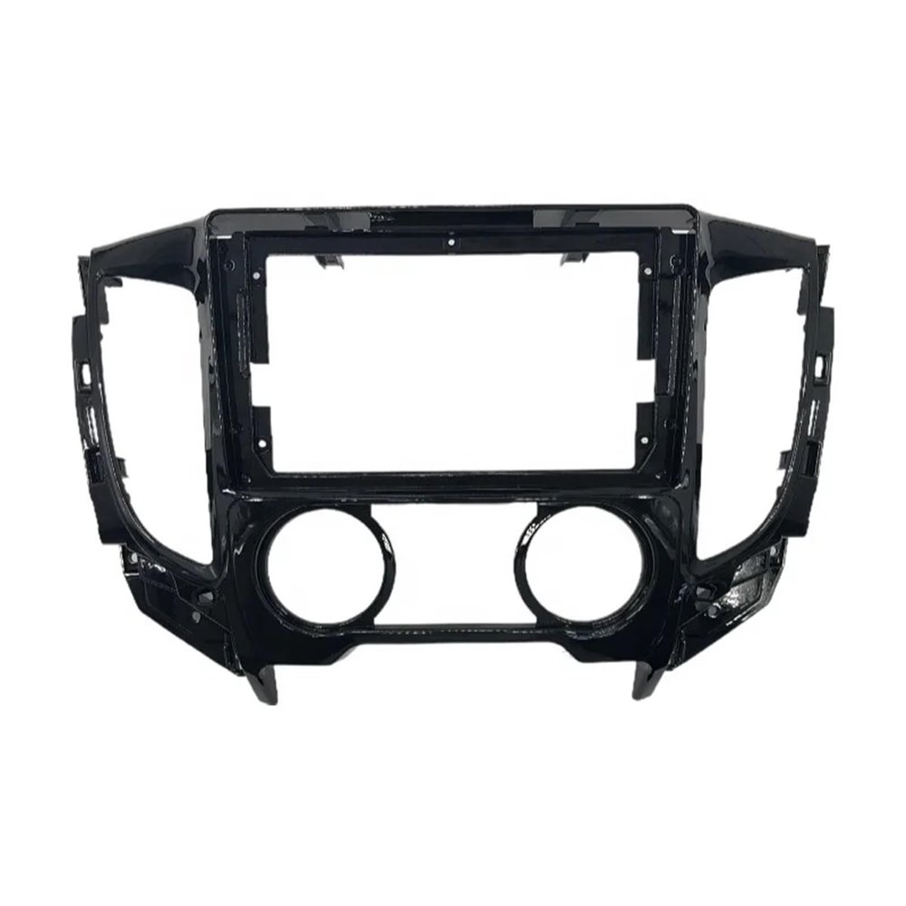 9 Inch Car Frame Fascia Adapter Compatible with Triton L200 2015-2019 Android Radio Audio Dash Fitting Panel Kit(Gray)