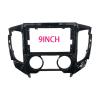 9 Inch Car Frame Fascia Adapter Compatible with Triton L200 2015-2019 Android Radio Audio Dash Fitting Panel Kit(Gray) view 2