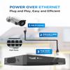 4COVR 4K PoE Security Camera System 8CH, 2-Way Audio & Smart Color Night Vision, 8X 8MP PoE IP Bullet Cameras, AI Human/Vehicle Detection, IP67 Weatherproof, 2TB NVR, 24/7 Recording, LY37YX8M0808-1 view 3
