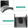 AKEIE Headphone Stand, 4 Pcs ABS Headset Holder Adhesive Headset Holder Hook Mount Earphone Hanger Hook Under Desk for PC Accessories Gaming Controller Head Set Cables,Black view 2