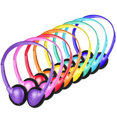 GDBOMA Kids Headphones Bulk 12 Pack for School Classroom Students Teens Children Gift and Adult 3.5mm Jack Multi Colors
