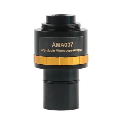0.37X 0.5X 0.75X Focusable Microscope Electronic Eyepiece C Mount Adapter Lens to 23.2mm Interface for Camera(AMA037 0.37X)