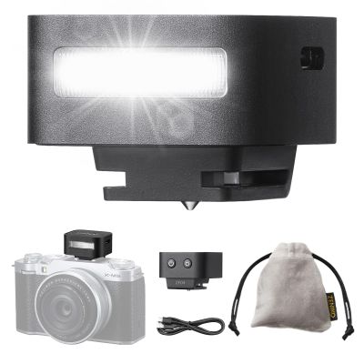 ZF04 Mini Camera Flash Speedlite for Canon/Nikon/Sony zv1/Fuji - 2 Power Levels, 372 Full Power Flashes, 6500K CCT, 3s Recycling, Universal Hot Shoe, Compact DSLR/Mirrorless Compatible Flash(Black)