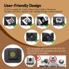 ZF04 Mini Camera Flash Speedlite for Canon/Nikon/Sony zv1/Fuji - 2 Power Levels, 372 Full Power Flashes, 6500K CCT, 3s Recycling, Universal Hot Shoe, Compact DSLR/Mirrorless Compatible Flash(Black) view 2