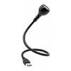 CARUTU USB Operated Flexible Neck Portable Lamp White or Warm White Lighting Metal for PC Computer,Laptop(Black) view 1