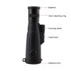 EINCSZW Portable Monocular Zoom Monocular Telescope Camera 8-20x50 Zoomable Monocular Waterproof Monoculars for Watching for Adult Bird Watching Outdoor Travel Sightseeing (Wg11 20 * 50) view 3