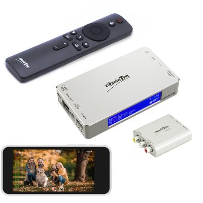 4K HDMI Video Recorder with Analog to Digital Converter, RCA/CVBS for VHS, VCR, DVR, DVD, Hi8, Mini DV, Camcorder, Cassette, Gaming Consoles, Easy to use, No PC Needed, AV to HDMI Adapter