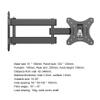 Arm Monitor, Full Motion TV Wall Mount for 10-26 Inch Flat & Curved Screens, Swivel Tilt Extend Monitor Arm Stand Adjustable view 2