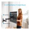 Arm Monitor, Full Motion TV Wall Mount for 10-26 Inch Flat & Curved Screens, Swivel Tilt Extend Monitor Arm Stand Adjustable view 3