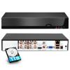 8 Channel DVR for Security Camera with 1TB Hard Drive, 8CH DVR Supports 5MP/4MP/1080P AHD/TVI/CVI/CVBS/IP Cameras, 24/7 Surveillance Recording,Human Detection,Remote Access view 1