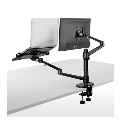 zhongxlla Arm Monitor, 145-180mm Thick Desk OL-3L-TK Aluminum Multifunction 10"-17" Ergonomics Desk Laptop Stand 32" Monitor Desktop Holder Computer Monitor Arm Stand Adjustable