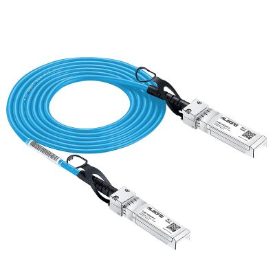Alwong Blue 2m/6.56ft 10G SFP+ Direct Attach Cable (DAC), Passive Twinax Cable, 10GBASE-CU SFP+ to SFP+ Connector, for Cisco SFP-H10GB-CU2M, Ubiquiti, Arista, D-Link, Mikrotik, Netgear, etc.