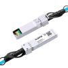 Alwong Blue 2m/6.56ft 10G SFP+ Direct Attach Cable (DAC), Passive Twinax Cable, 10GBASE-CU SFP+ to SFP+ Connector, for Cisco SFP-H10GB-CU2M, Ubiquiti, Arista, D-Link, Mikrotik, Netgear, etc. view 2