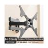 Arm Monitor, Universal Adjustable TV Wall Mount Bracket Universal Rotated Holder TV Mounts for 14 to 32 Inch LCD LED Monitor Flat Panel Monitor Arm Stand Adjustable view 3