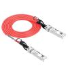 Alwong Red 2m/6.56ft 10G SFP+ Direct Attach Cable (DAC), Passive Twinax Cable, 10GBASE-CU SFP+ to SFP+ Connector, for Cisco SFP-H10GB-CU2M, Ubiquiti, Arista, D-Link, Mikrotik, Netgear, etc. view 1