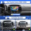 Android Car Stereo for Toyota Camry 2002 2003 2004 2005 2006 Radio Wireless Apple CarPlay Android Auto, Leadfan 9 Inch IPS Touch Screen Carmry Head Unit GPS WiFi Bluetooth FM Mirrorlink AHD Camera MIC view 2