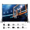 15x8ft Basketball Hoop Backdrop Indoor Basketball Court Stadium Spotlights Photography Background Basketball Theme Birthday Baby Shower Party Decorations Banner Portraits Photo Studio Props view 2
