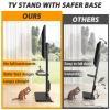 TVON Floor TV Stand with Power Outlet, TV Mount Stand for 32-60 inch TVs up to 88 lbs, Swivel TV Stand Mount with Height Adjustment and Safety Wood Base for Office, Corner, Max VESA 400x400mm view 2