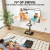 TVON Floor TV Stand with Power Outlet, TV Mount Stand for 32-60 inch TVs up to 88 lbs, Swivel TV Stand Mount with Height Adjustment and Safety Wood Base for Office, Corner, Max VESA 400x400mm view 4