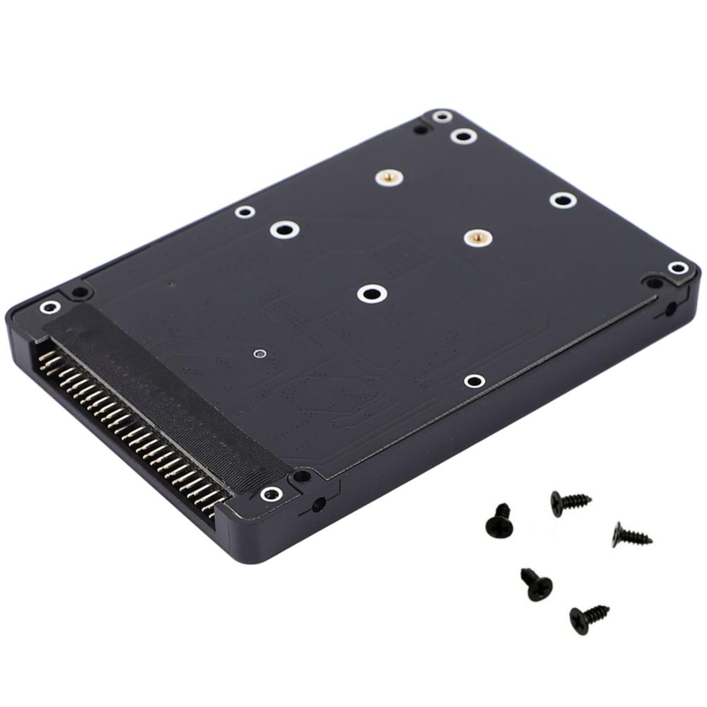 Aluminum Alloy MSATA to 2.5 Inch IDE Hard Drive Enclosure SSD Case Adapter Card
