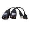 YWZBQL Wen ST Ethernet RJ45 RJ-45 Cat5 Cat6 Converter Adapter Extender Amplifier for USB Data Long Distance Transmission Extension line 150FT view 4