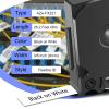 KCMYTONER 6 Pack Compatible for Brother P-Touch TZe-FX221 TZ-FX221 TZe-221 TZ221 Flexible ID Cable Wire TZe TZ Tape 9mm 0.35 Inch Black on White Label Tape for PT-310B PT-1100SBVP PT-1900C ST-1150 view 2