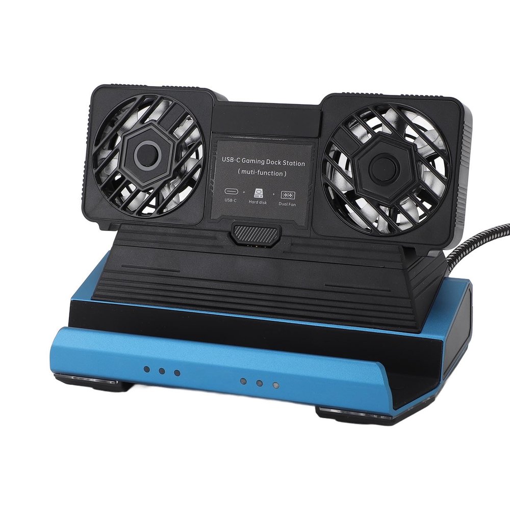 10 in 1 Docking Station for Legion Go for Claw, 4K 60Hz HDMI Dock Conversion Adapter RGB Detachable Dual Cooling Fan USB 3.0 Gigabit Ethernet PD100W USB C Charging Port M.2