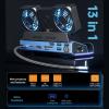 10 in 1 Docking Station for Legion Go for Claw, 4K 60Hz HDMI Dock Conversion Adapter RGB Detachable Dual Cooling Fan USB 3.0 Gigabit Ethernet PD100W USB C Charging Port M.2 view 4