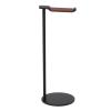 NOENNULL Headphone Stands Universal Aluminum Alloy Gaming Headset Holder Earphone Stand with Supporting Bar 10cm Base Earphone Display Earbuds Mount For All Headphones (Black) view 4