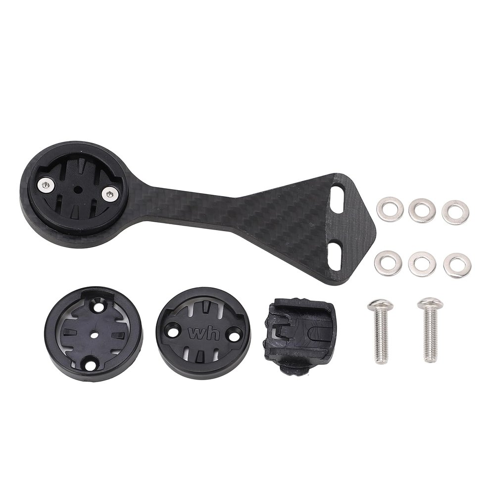 MOTOULAX Out Front Stem Mount Carbon Fiber Lightweight Handlebar Cycling Computer Bike Mount for IGPS