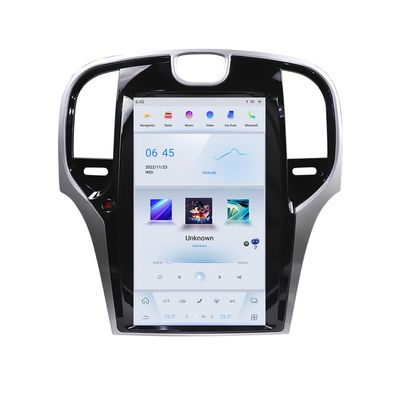 13.3 Inch Qualcomm 8+128GB Android 13 Car Radio for Chrysler 300C 300S Stereo Upgrade T-Style Touch Screen CarPlay/Android Auto GPS Navigation Head Unit Multimedia Player (Silver, for Year 2017-2021)
