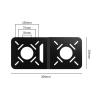 ADPVRLUQ Mini Host Monitor Back VESA mounting Bracket Suitable for Computer Router Connection mounting Plate 594A view 2