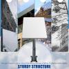 Satellite Internet Mount for V2, Satellite Internet Pole Mount, Weather Proof Roof Wall Mounting Kit for V2 view 2