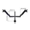 ADPVRLUQ Monitor Stand for 17-32 Inch Screen Single/Dual Monitor Arm Computer Stand Adjustable Height Monitor Stand(Dual PS160 A) view 2