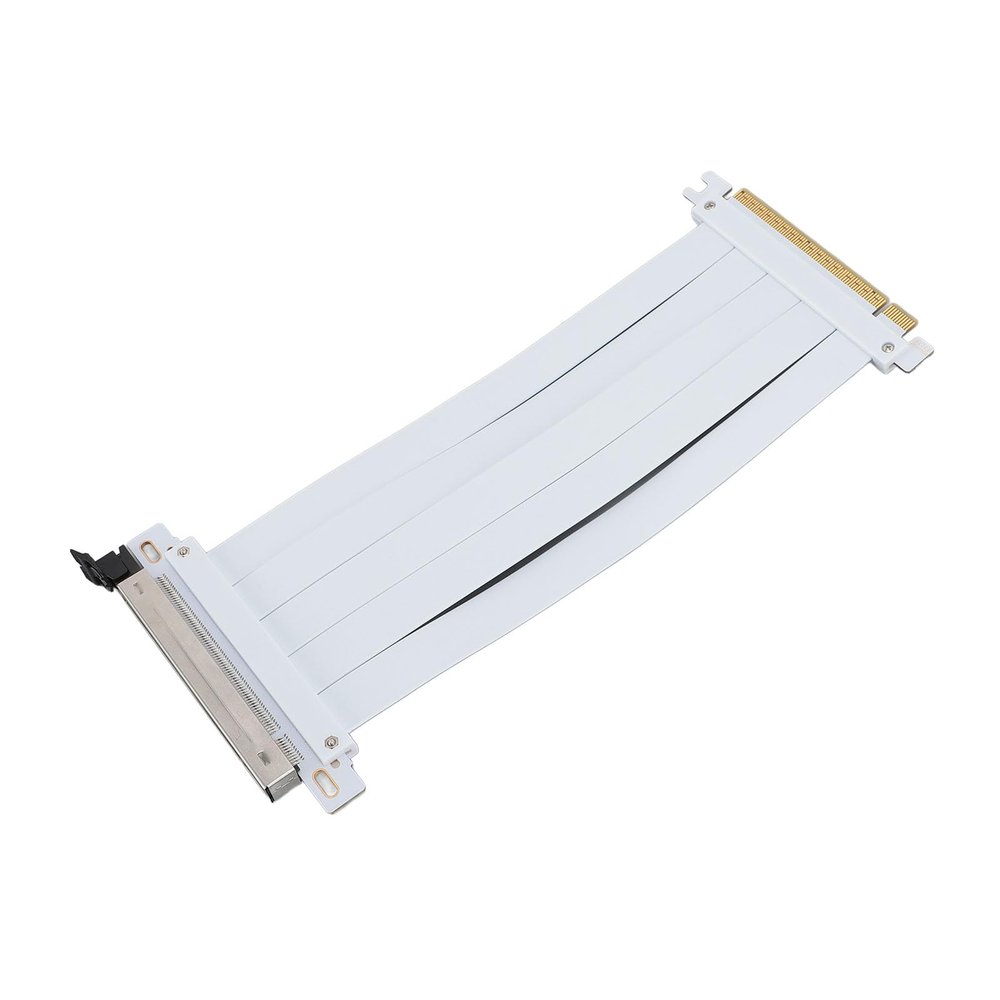 PCIE 5.0 X16 Riser Cable, 128Gbps High Speed GPU Extension Riser Cable, PCB Flexible Extension Riser Cable Adapter Plug and Play, Compatible with 4.0 3.0 2.0 1.0 Interfaces (20cm)