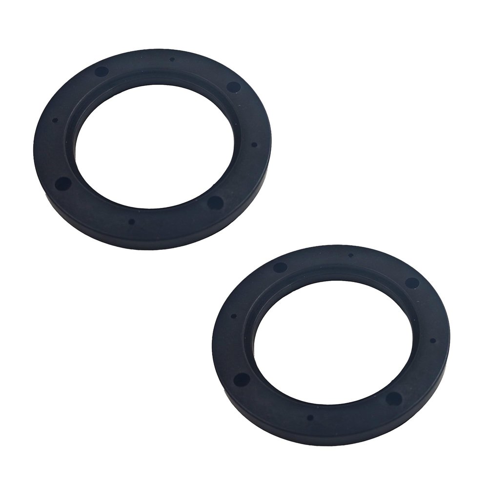 AUXBC 2Pcs 4 Inch Universal Fit ABS Car Stereo Speaker Spacers, Black Plastic Speaker Mounting Adaptor Bracket for Car Audio Boats Trucks RV