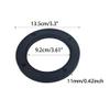 AUXBC 2Pcs 4 Inch Universal Fit ABS Car Stereo Speaker Spacers, Black Plastic Speaker Mounting Adaptor Bracket for Car Audio Boats Trucks RV view 2