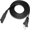 DIGITMON 2Pack 6 Feet Non-Polarized Power Cable Cord for Canon PIXMA MP130 MP140 MP150 MP160 MP170 MP250 MP280 view 1