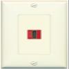 RiteAV 1 HDMI-RED Decorator Wall Plate Over-Size Jumbo 1-Gang [Light-almond] view 1
