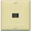 RiteAV 1 HDMI-BLACK Decorator Wall Plate Over-Size Jumbo 1-Gang [Ivory] view 1