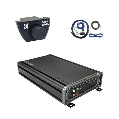 KICKER CXA1200.1 1200 Watt Class D Mono Car Audio Amplifier with Remote and Wiring Install Kit