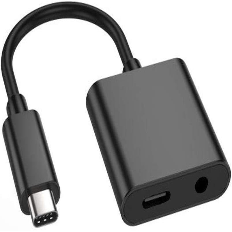 USB C Headphone Adapter Earphone 3.5mm Jack Compatible with Samsung Galaxy A26/A36/A56 5G, Charger Port Splitter Mic Support Hands-Free Type-C